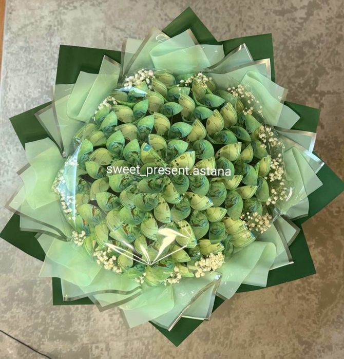 Денежный подарок. Букет из денег