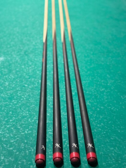 Бильярд! Новый кий цельный черный граб. Ручная работа от Мастера