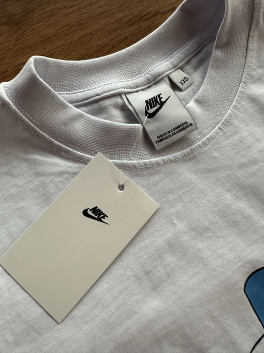 Мъжка,памучна,бяла тениска Nike BUBBLES