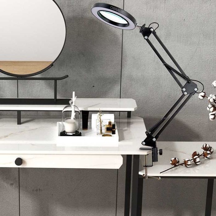 Lampa LED cu lupa, 2 Moduri de Prindere, Marire 10x, OBRALIX®