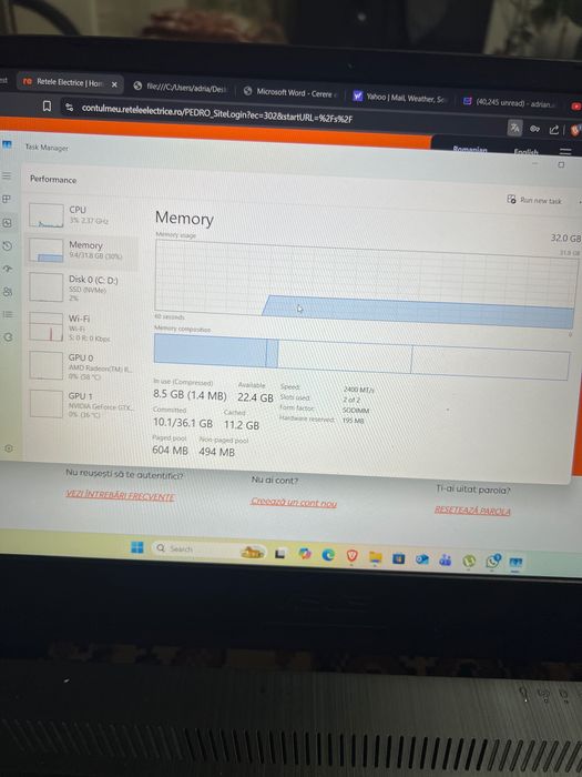 Asus tuf gaming Fx505d 32 gb RAM , 2tb ssd nvme,