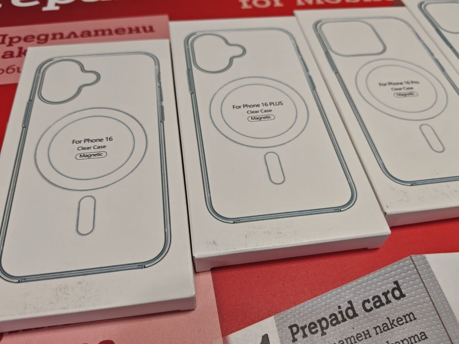 Iphone 16,16+,16 Pro,16 Pro Max  Acrylic Magsafe  прозрачен