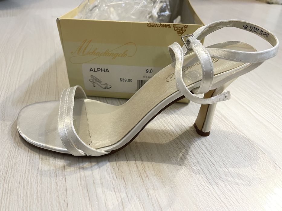 Sandale Satin Alb/ivoire marine 39 NOI