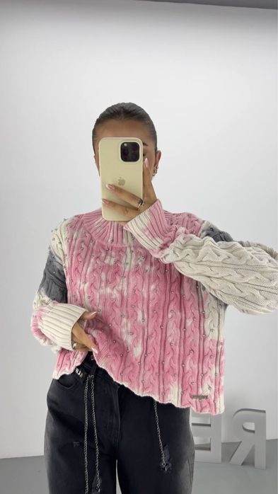 Pulover cu perle Redesign