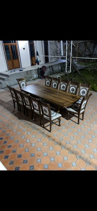 Stol stul 12 kishilik