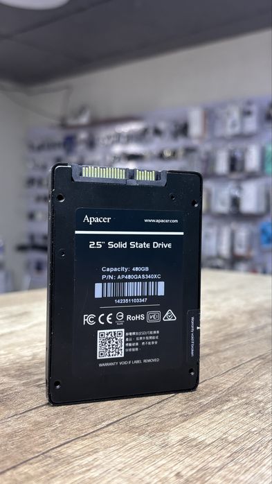 Быстрый SSD накопитель Apacer AS340X 480GB 2.5" SATA III