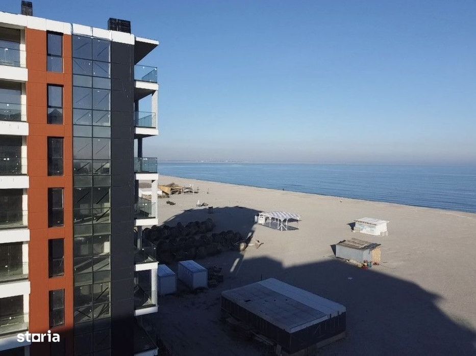 Finalizat | Apartament pe plaja cu vedere la mare in imobil premium