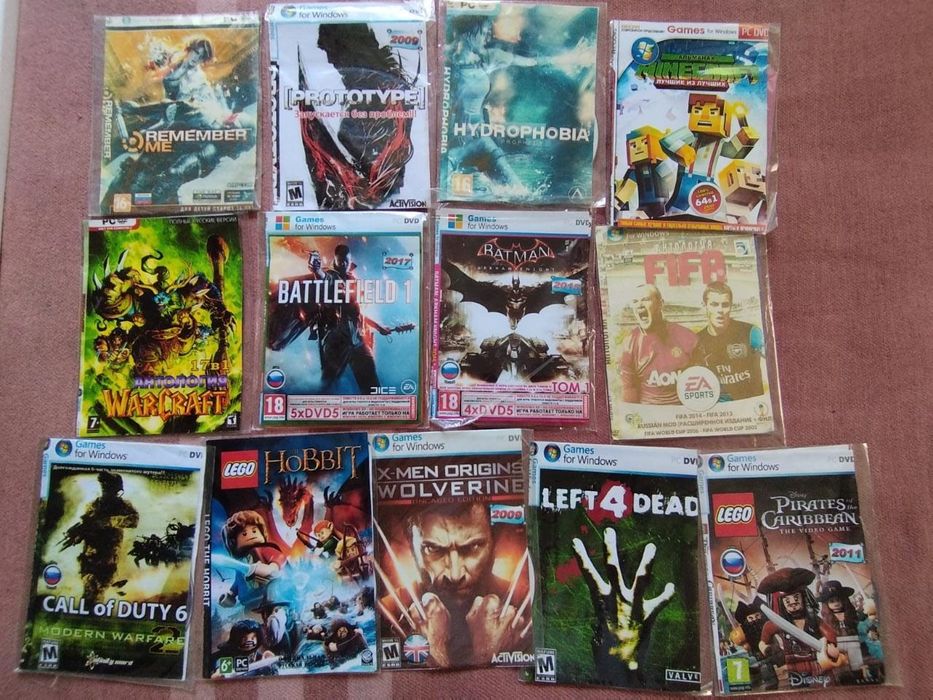 Продам игры на пк 500 тг