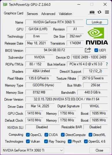 Видеокарта Palit RTX 3060 Ti Dual 8GB OC