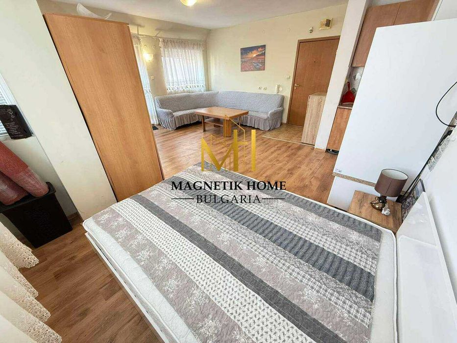 Дава се под наем Едностаен апартамент в Бургас, Лазур - 48 кв.м за 306 € - Снимка #1