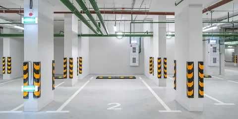 Подземная парковка в ЖК NRG Mirzo Ulugberk