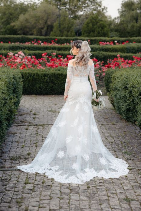 Rochie mireasa dantela