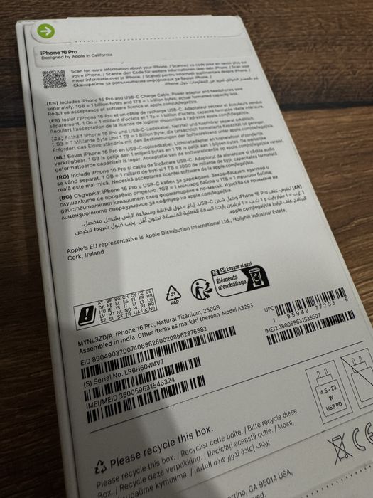 Iphone 16 pro 256GB Natural Titanium