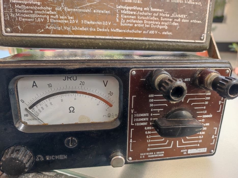 Aparat de măsură vintage 1960