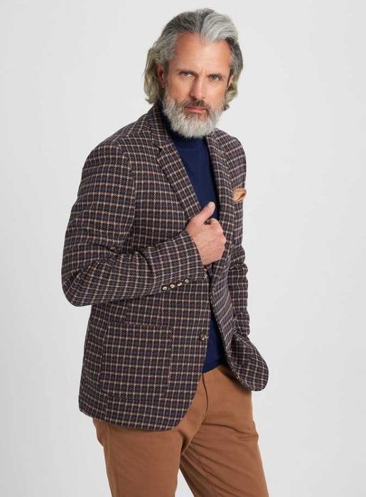Sacou blazer 52 XL casual Club Of Gents lana de Alpaca moale respirabi