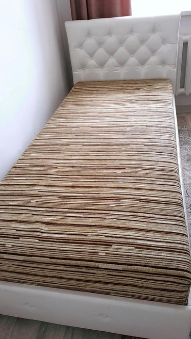 Кровать эко кожа