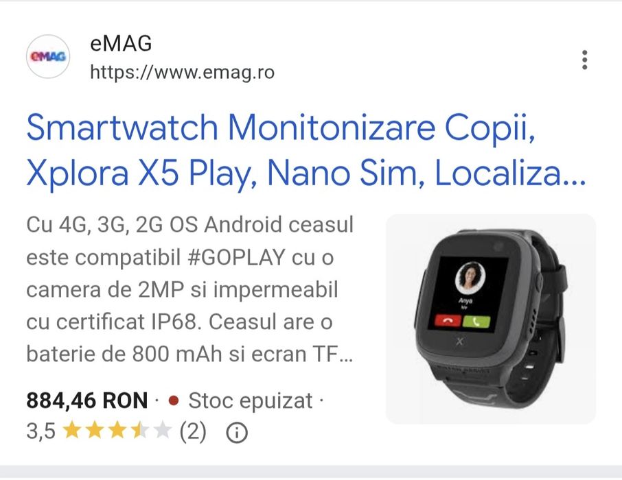 Ceas inteligent pentru copii