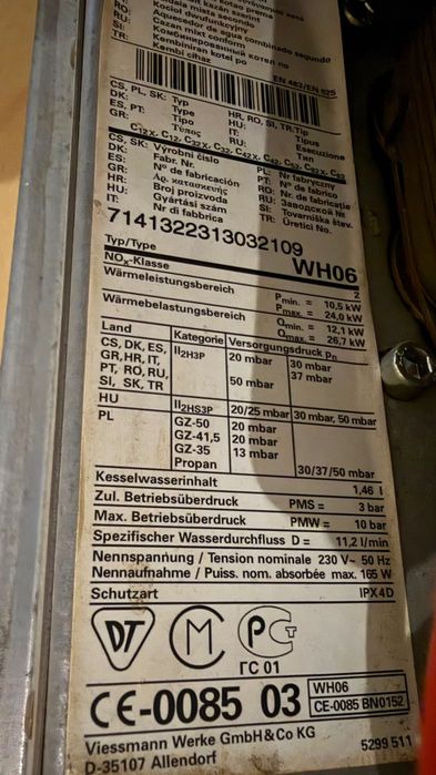 Centrala termica Viessman defecta(vana cu 3 cai)