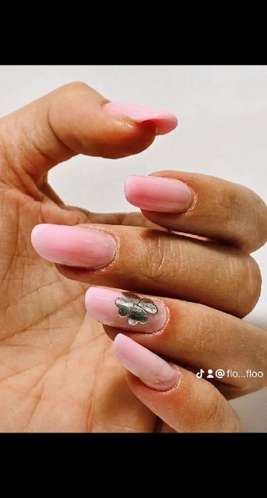 Unghii cu gel și oja semipermanenta ‼️