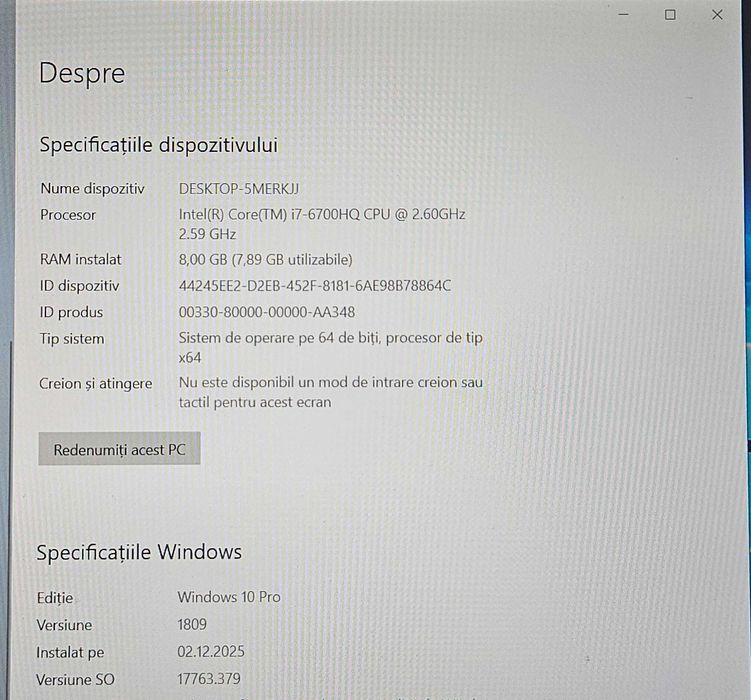 lu: Laptop ASUS ROG i7 / 8GB / GTX 950M 4GB / + 1TB – 1250 lei