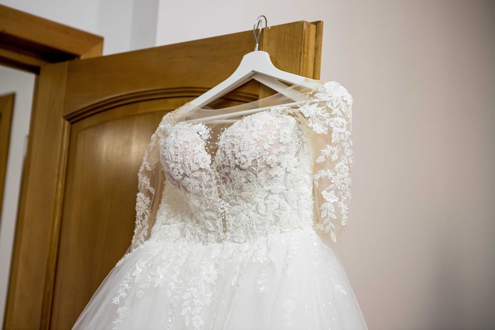 Rochie superbă de mireasă tip prințesă 2 în 1