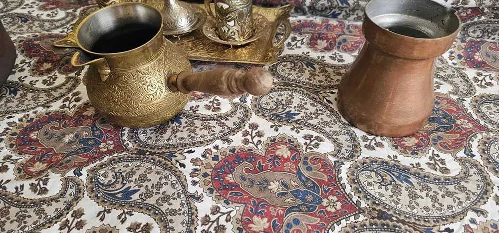 tigaie prajit cafea set servire  cafea turcesc