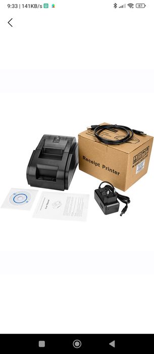 Shtrix kod va chek chiqaruvchi mini printer, termoprinter