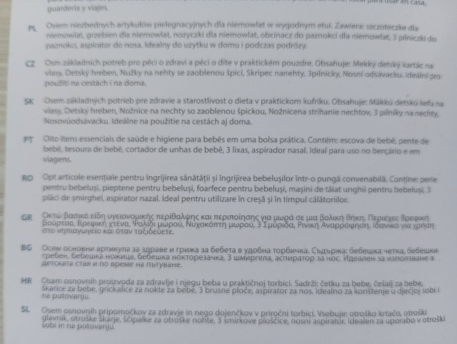 Alvar Baby trusă îngrijire bebeluși roz