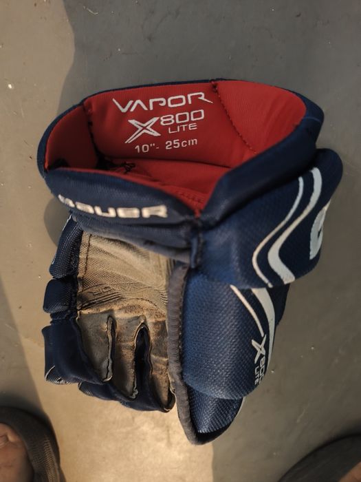 Manusi hochei (hockey) copii - Bauer Vapor albastre
