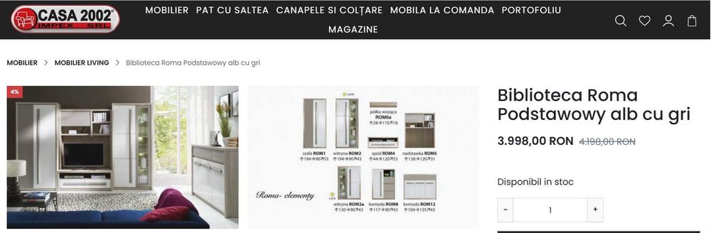 Mobila living casa 2002