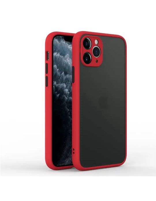 Iphone 13/14/15/16 PRO MAX PLUS- Husa Hybrid Silicon Spate Plastic Mat