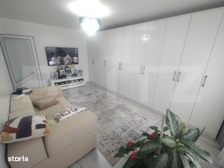 Apartament 2 camere,48mp,decomandat,etaj 3,zona centrala Nasaud
