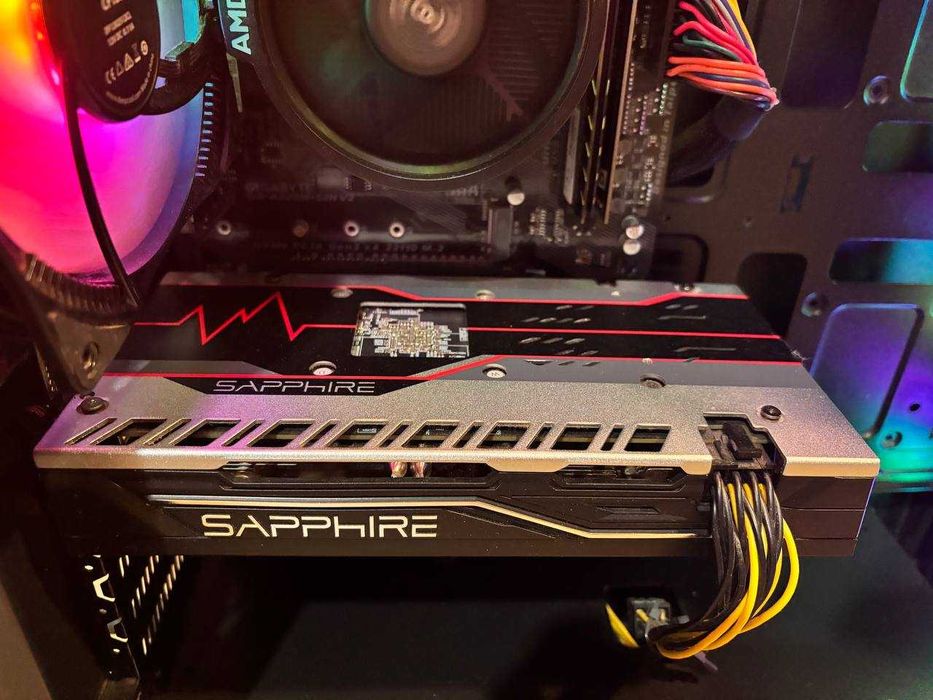 Геймърски компютър + Монитор (Подарък) / Ryzen 5 2600 / RX 5600 XT / 24GB RAM