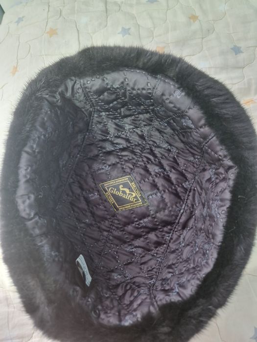 Ушанка мужская норка+замша