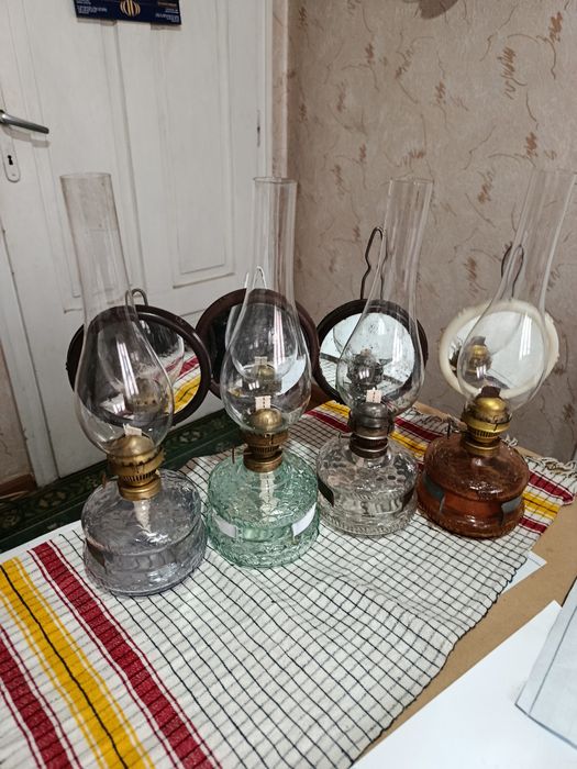 Стари газени лампи - 4 броя