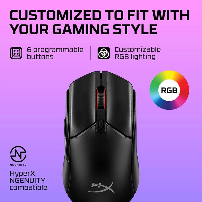 Mouse Gaming Wireless HYPERX Pulsefire Haste 2 Core 12000 dpi alb Nou