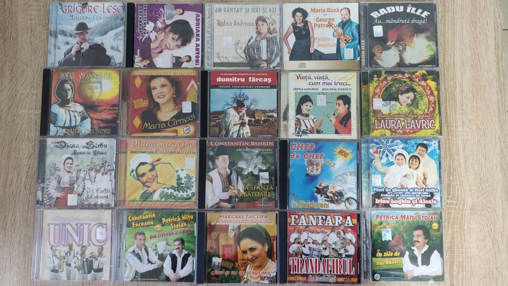 Lot 20 cd originale populara romaneasca