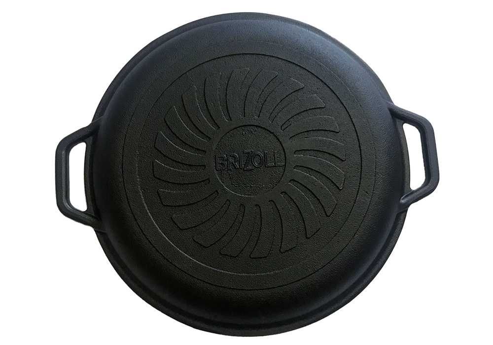 Чугунен капак-тиган (сач) за тенджера, казан, тиган 24 см-40 см