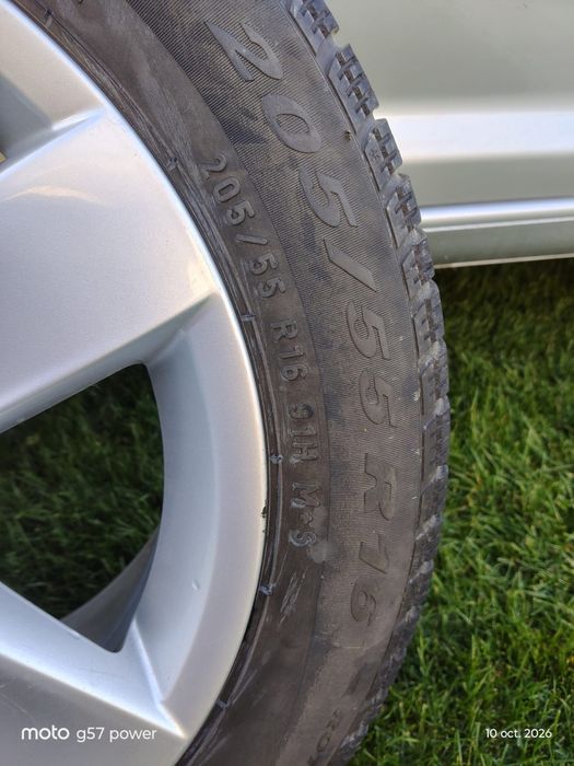 Jante volkswagen cu anvelope pirelli 205x55xR16 91H M+S