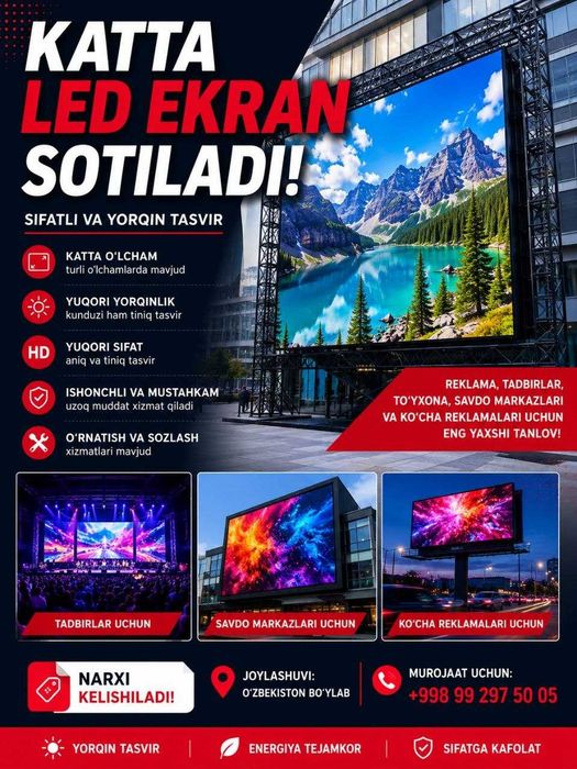 Katta Led Ekran Sotiladi
