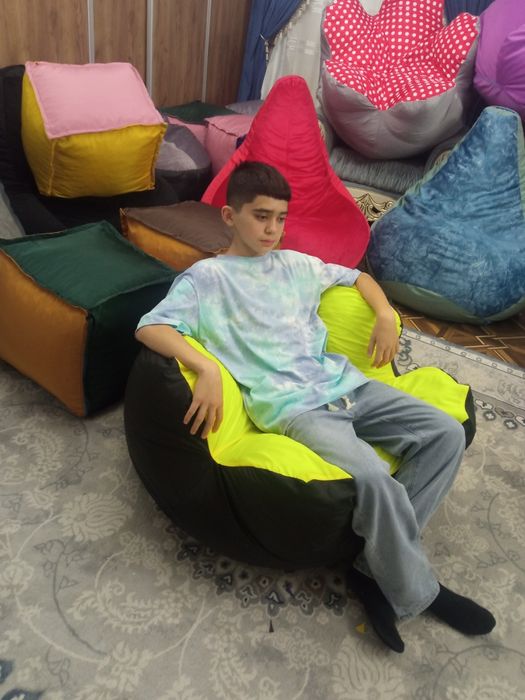 Бин бег, Кресло мешок, Кресло груша, Пуфик,Биг бен. Подушки.