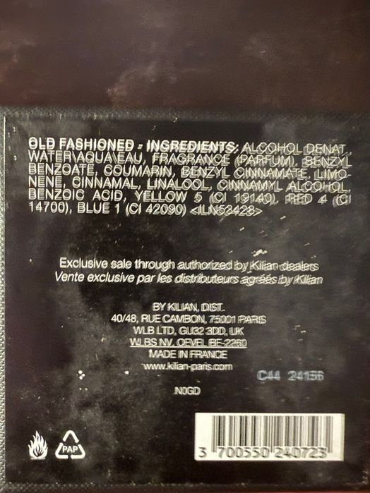 Kilian OLD FASHIONED парфюм 100 мл