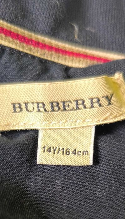 Оригинален детски суитшърт Burberry тъмно син