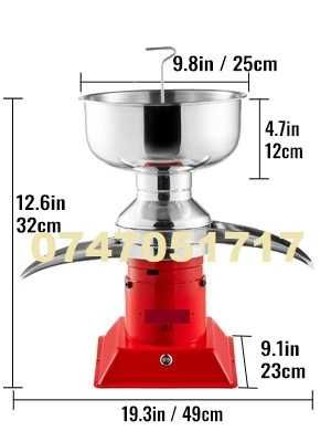 Separator Smantana, Inox, 50-100L/h, uz Casnic, 12/220V, Nou, Garantie