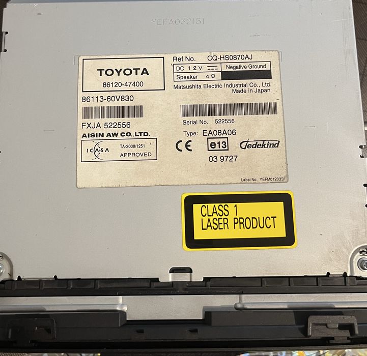 Navigatie toyota prius 2012