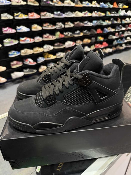 *ULTIMELE PERECHI* Nike Air Jordan 4 Black Cat - Verificare Colet