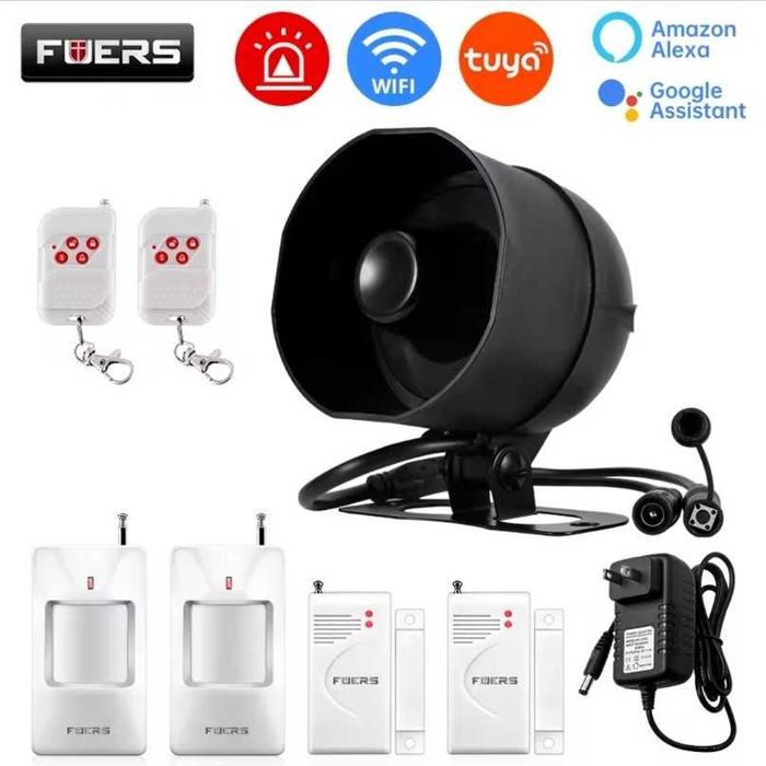 Wifi Tuya Smart алармена система, сирена 120dB