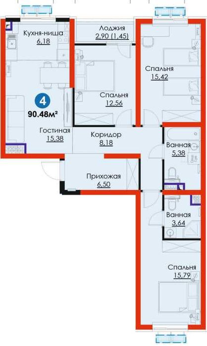 РОСКОШНАЯ планировка 4 комн Яшнабадский район, метро Янгиабад (S)