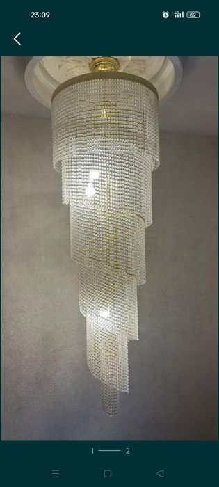 Продам люстры из горного хрусталя