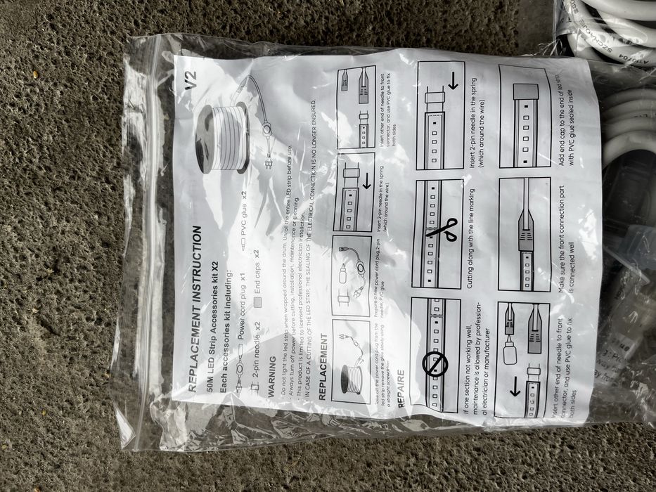 Bandă LED 50M - specificații în imagini